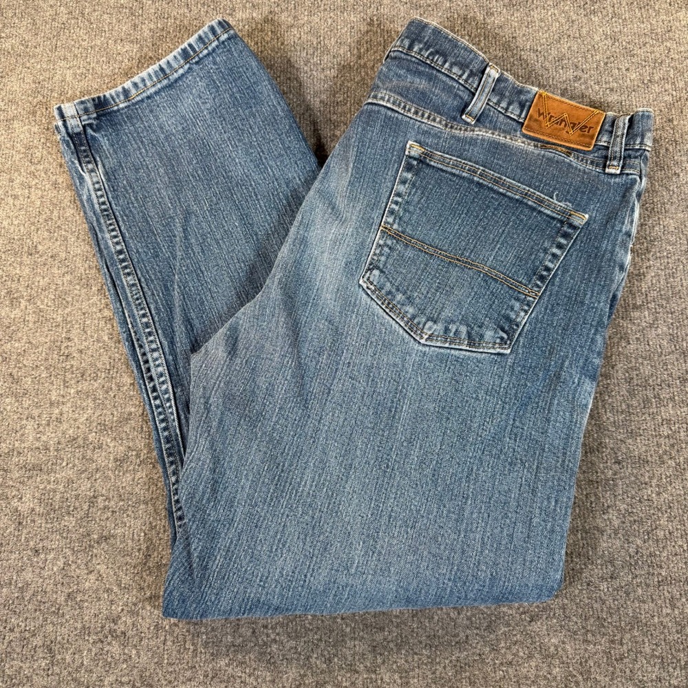 Wrangler Advanced Comfort Mens Jeans 42x30 Medium Wash Straight MGW25DS